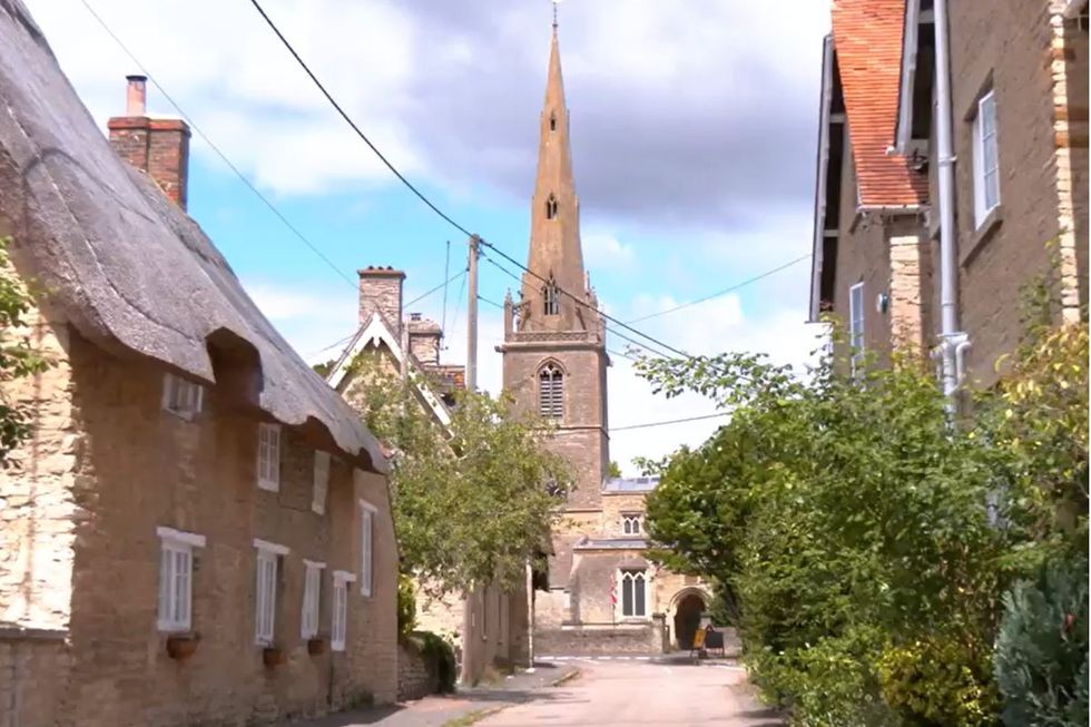 Easton Maudit je idylická vesnice Northamptonshire