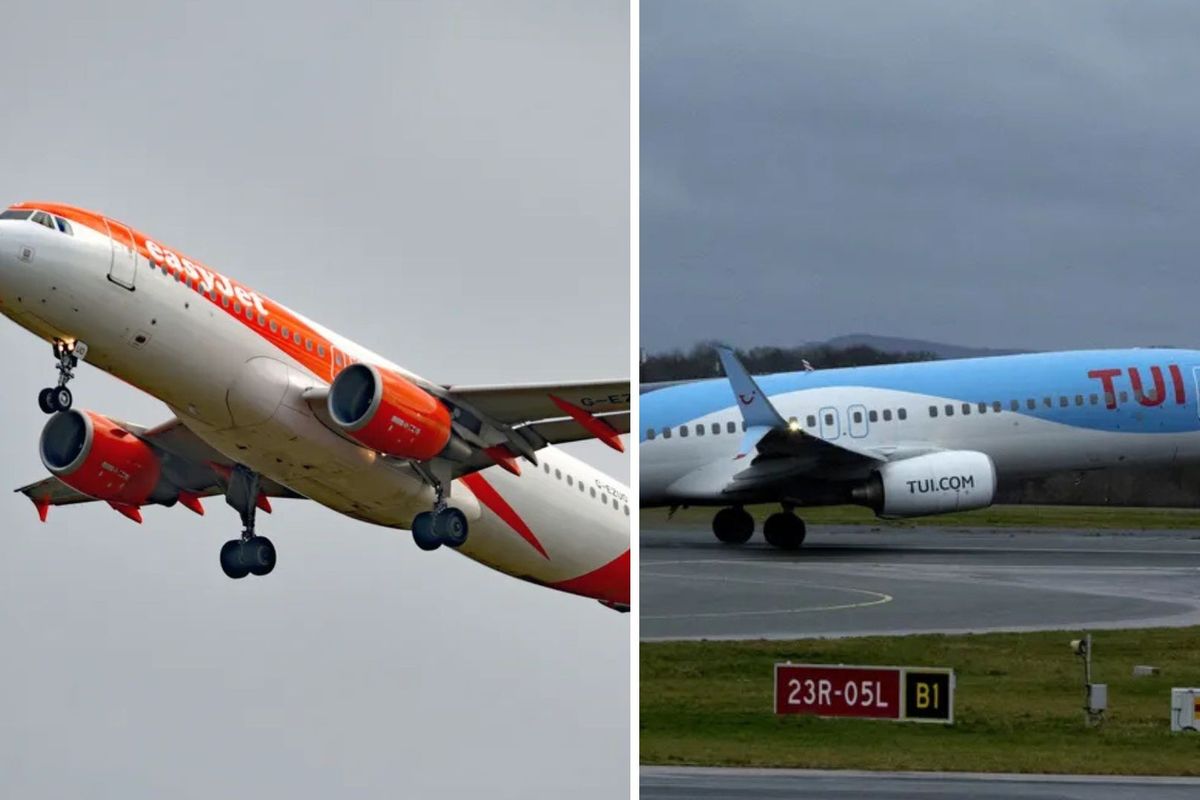 easyJet and TUI planes