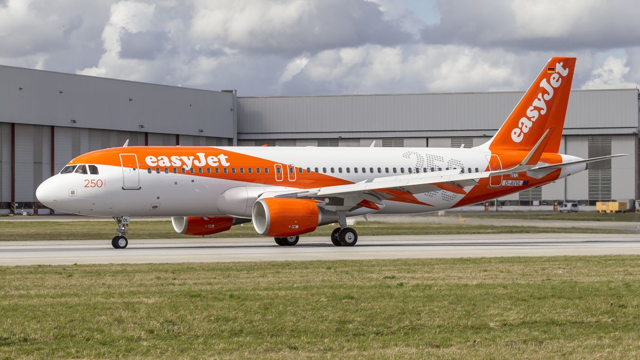 EasyJet plane at an airport