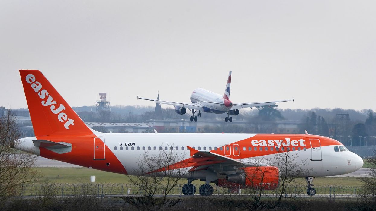 easyJet plane at Gatwick Airport