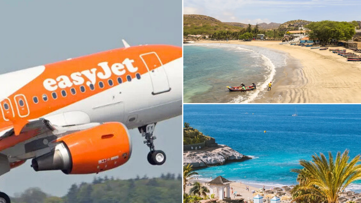 easyJet plane / Cape Verde beach / Tenerife Beach