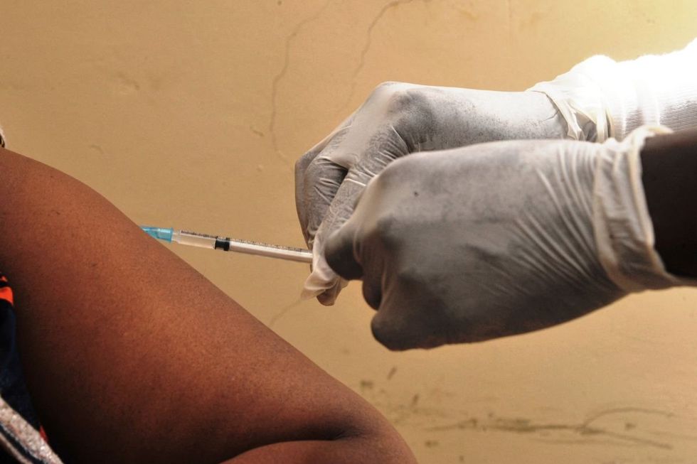 EBOLA VACCINE BEING ADMINISTERED IN 2015