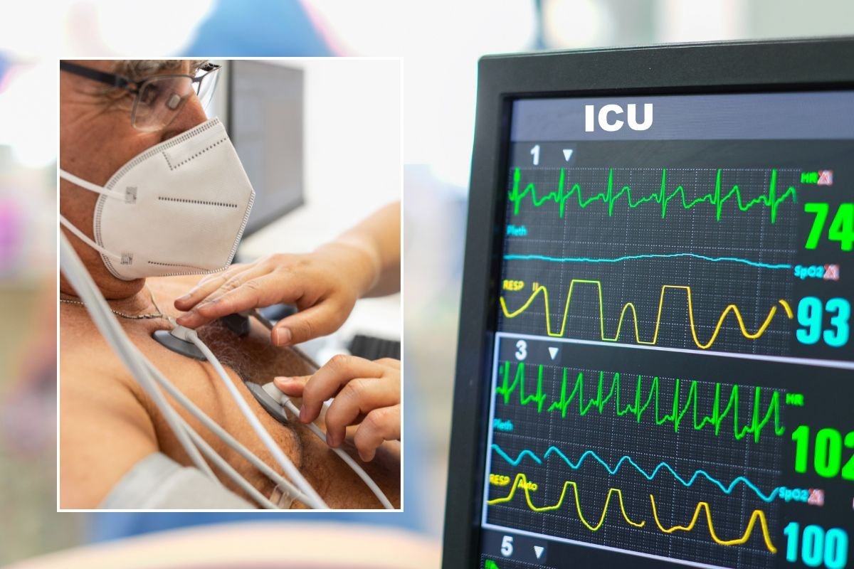 ECG AND PATIENT GETTING HEART CHECKED