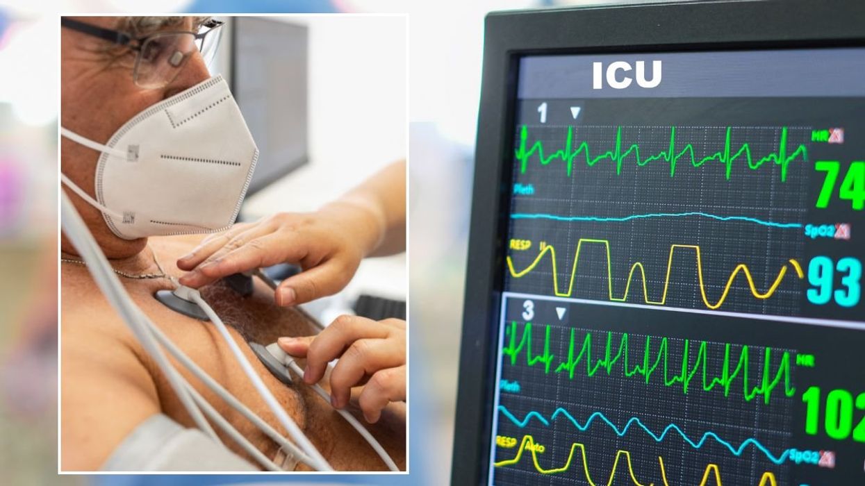 ECG AND PATIENT GETTING HEART CHECKED