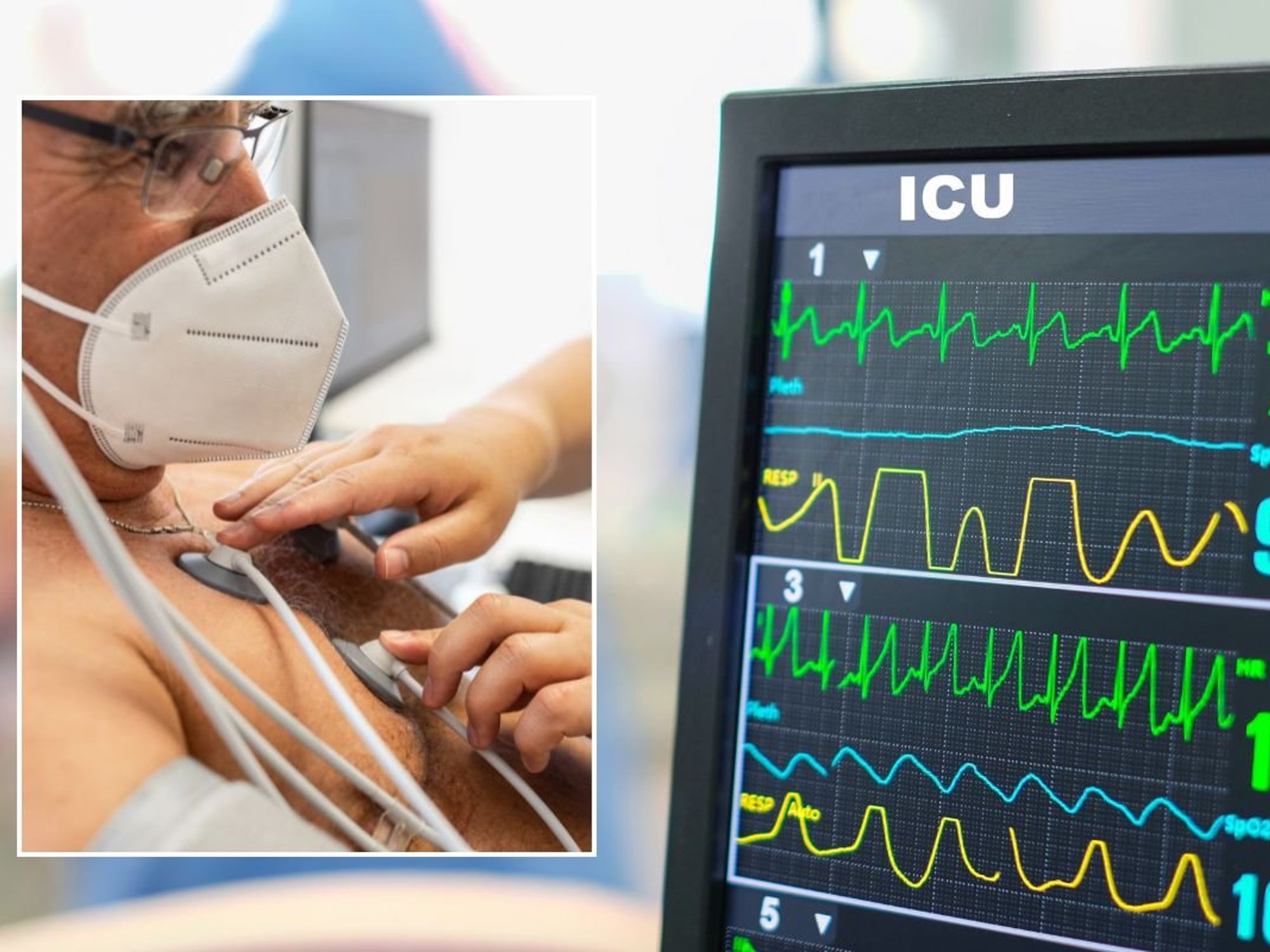ECG AND PATIENT GETTING HEART CHECKED