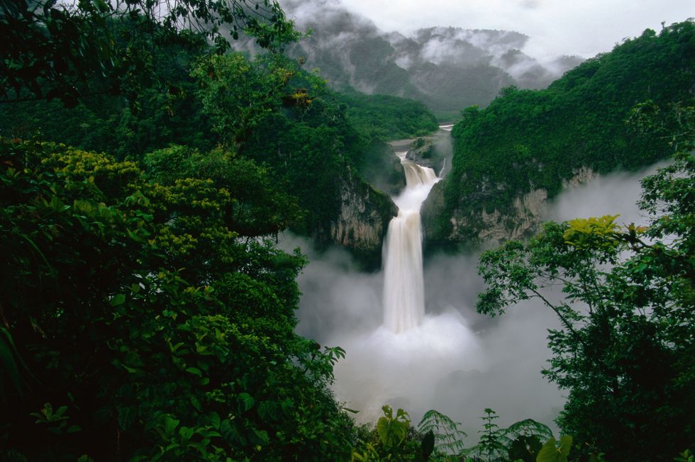 ecuador waterfall