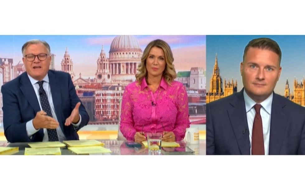 Ed Balls, Susanna Reid and Wes Streeting