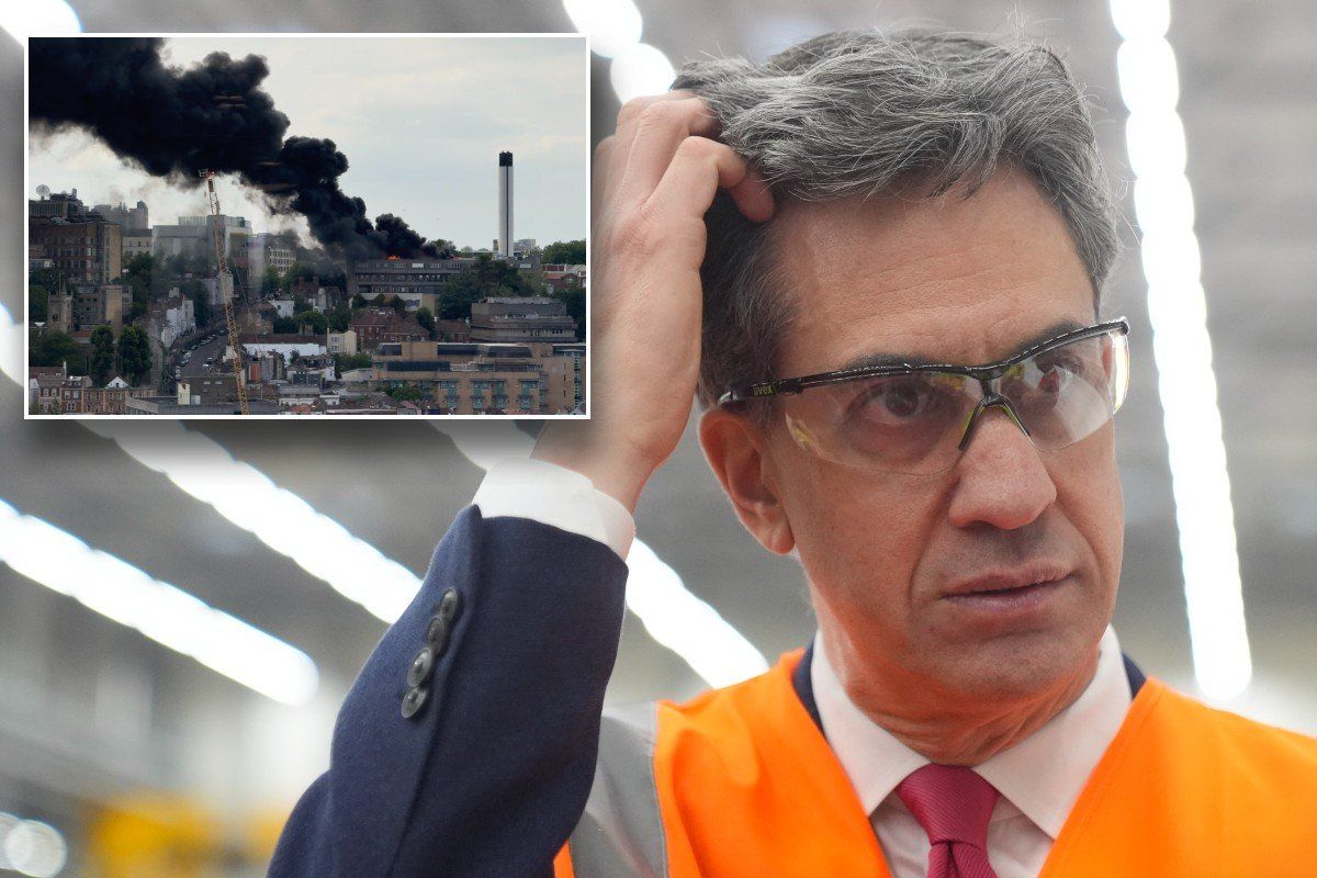 Ed Miliband and fire in Bristol