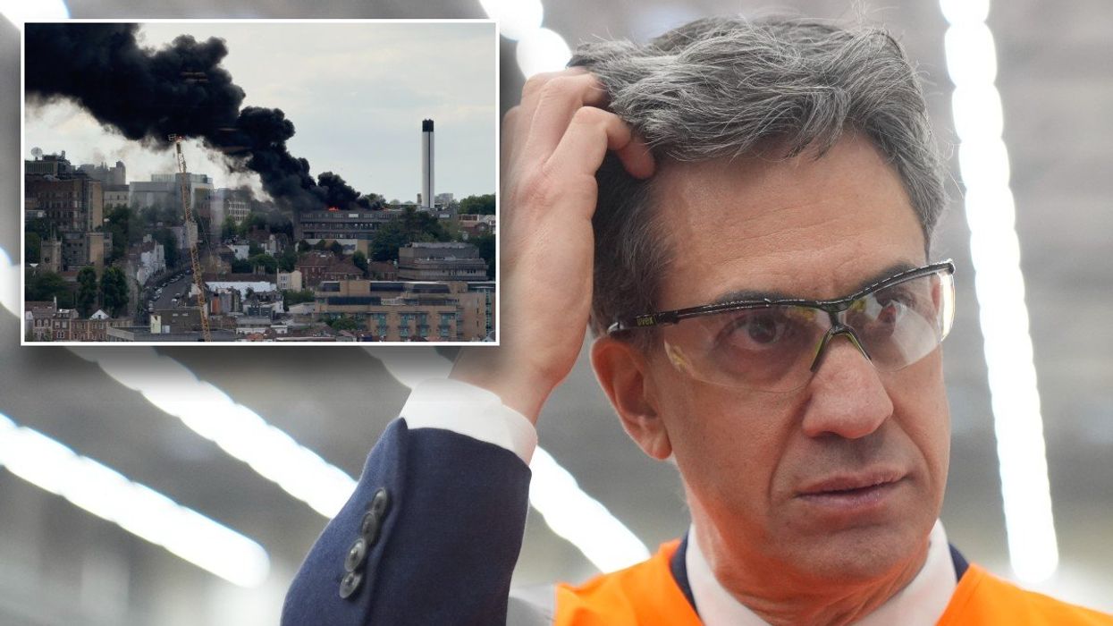 Ed Miliband and fire in Bristol