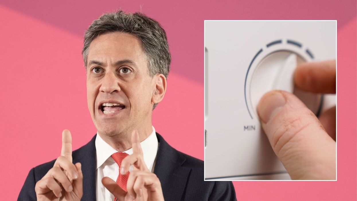 Ed Miliband and gas boiler