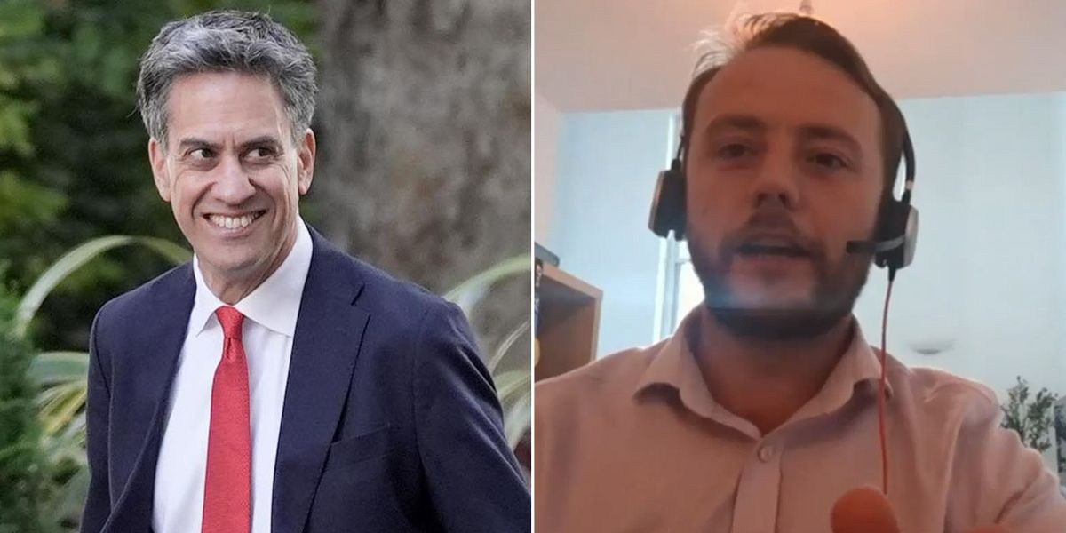 NextImg:Moment Labour MP insists Ed Miliband is a 'happy man' despite Rachel Reeves' blow to climate activists