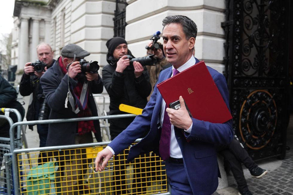 Ed Miliband in Westminster