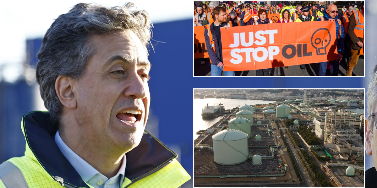 NextImg:Ed Miliband orders armed police to guard gas terminals over threat of radical eco-zealot protests