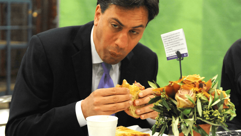 Ed Miliband (middle)