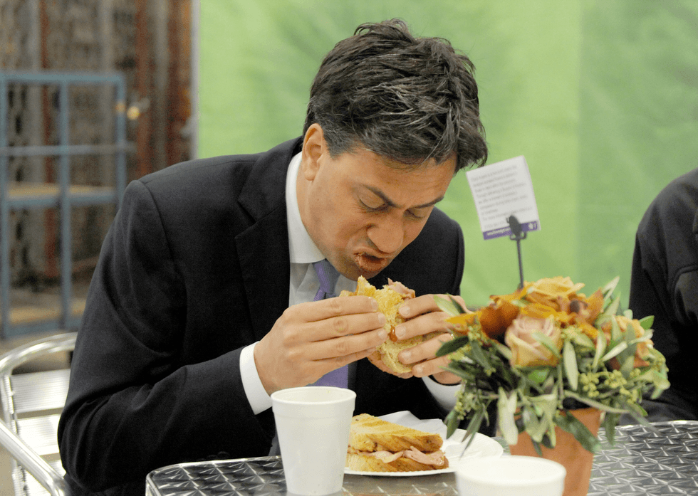 Ed Miliband (middle)