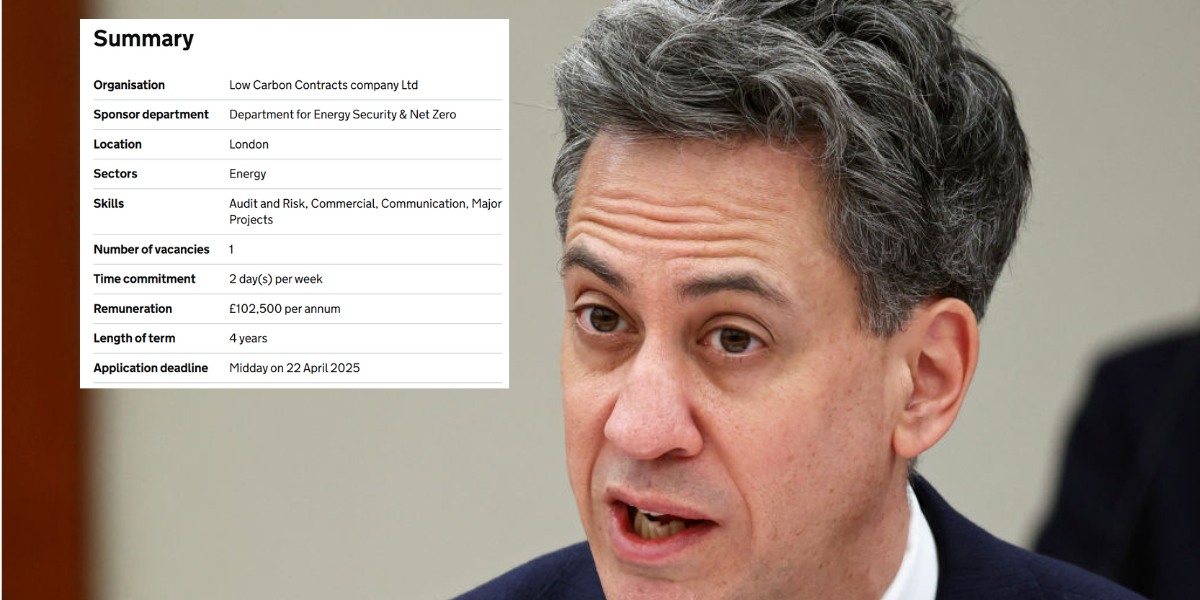 NextImg:Net Zero chief pockets equivalent of £255K annual salary as taxpayers pick up 'limitless' tab for pointless endeavour'