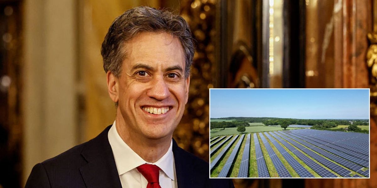 Net zero fury as 1,300-acre solar farm approved in Ed Miliband’s constituency Net zero fury as 1,300-acre solar farm approved in Ed Miliband’s constituency