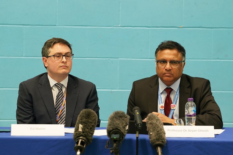 Ed Waller (left), Deputy Chief Executive and Chief Commissioning Officer at NHS Kent and Medway, and Professor Dr Anjan Ghosh, Kent County Council Director of Public Health,