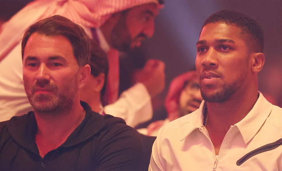 Eddie Hearn and Anthony Joshua
