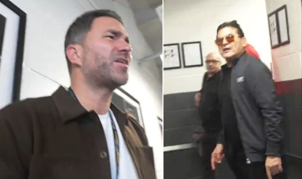 Eddie Hearn got into a heated row with Henry Garcia