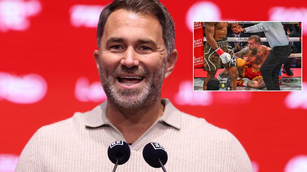 Eddie Hearn has rejected Jake Paul's assertion that he managed to wobble Anthony Joshua during their heavyweight clash on 19 December, insisting that the Briton was never in danger of losing the contest