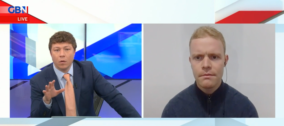 Eddie Whittingham being interviewed on GB News