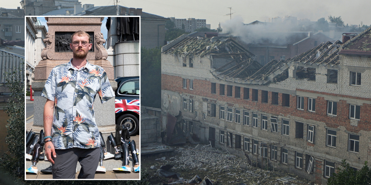 NextImg:British volunteer who lost arm and leg in Russian drone attack 'shouldn't have made it'