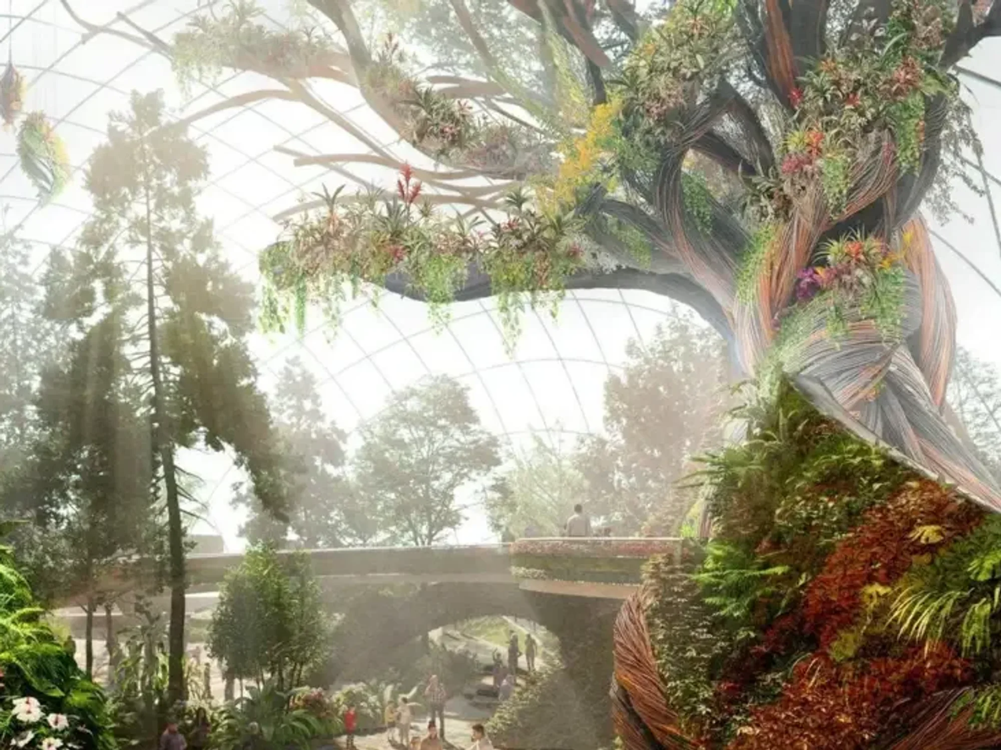 Eden Project Morecambe's centrepiece tree