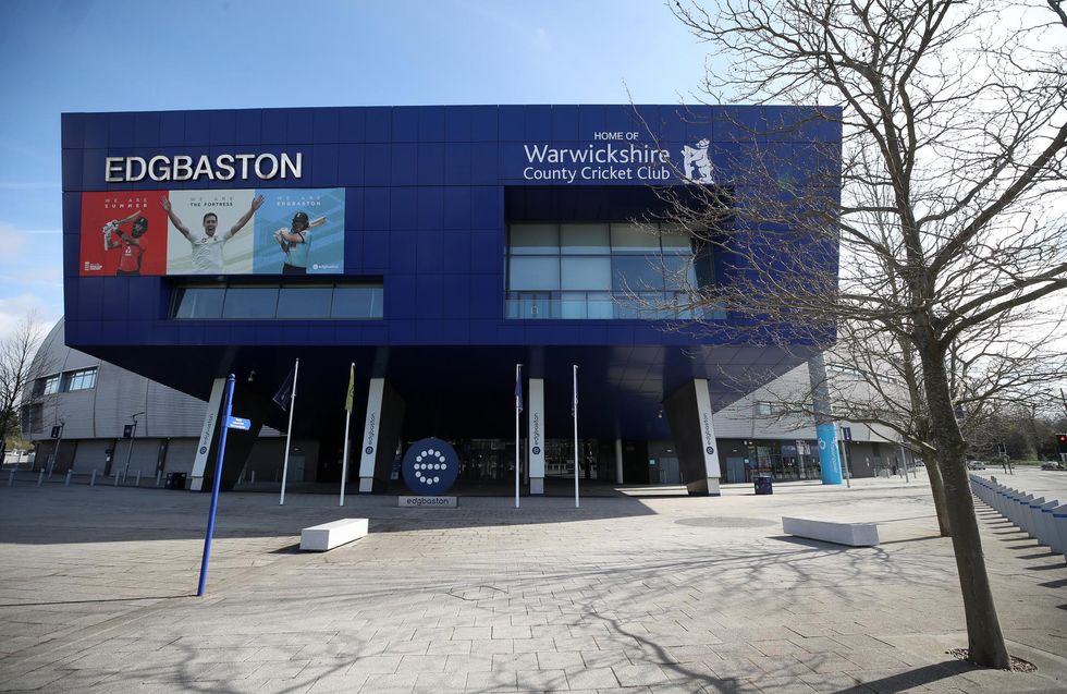 Edgbaston cricket ground in Birmingham is being used as a vaccination site.