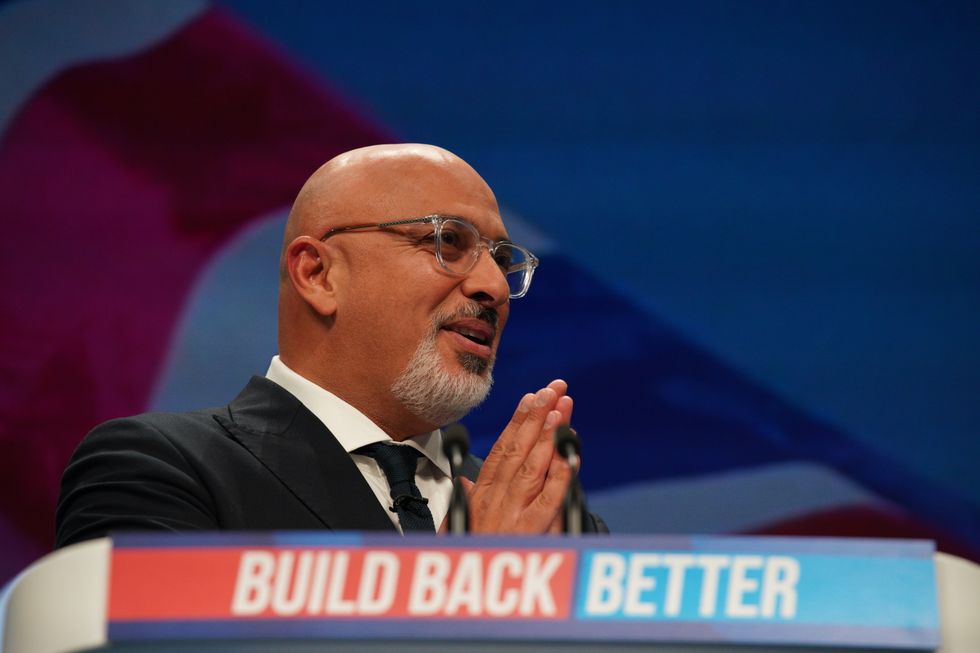 Education Secretary Nadhim Zahawi speaking during the Conservative Party Conference in Manchester. Picture date: Monday October 4, 2021.