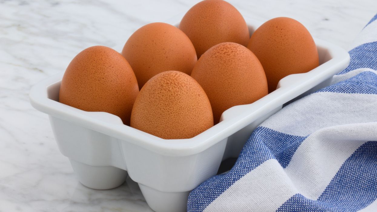 Eggs in carton