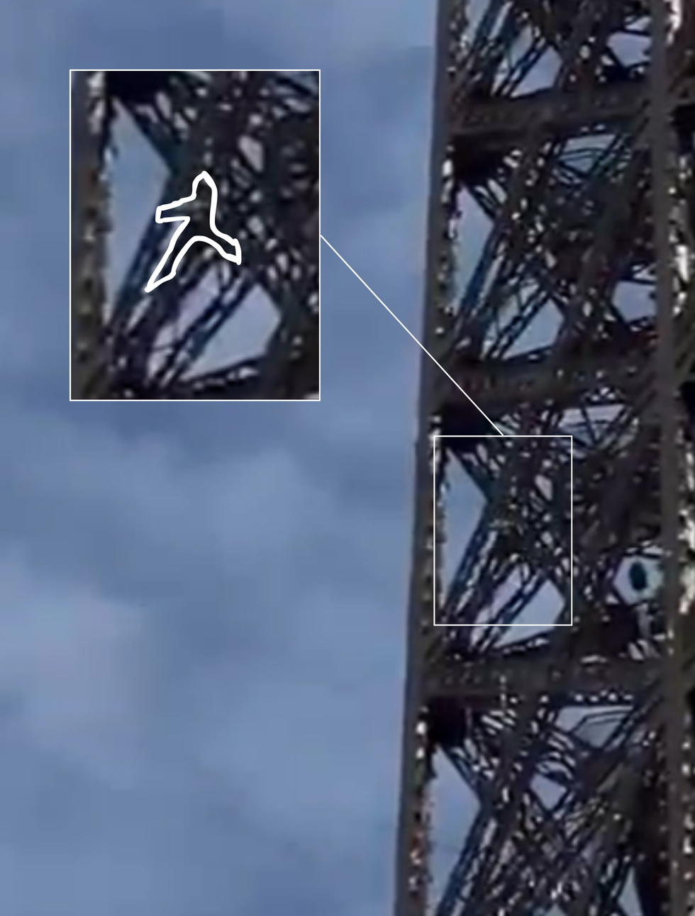 Eiffel Tower climber