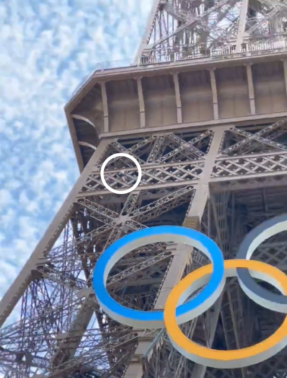 Eiffel Tower climber