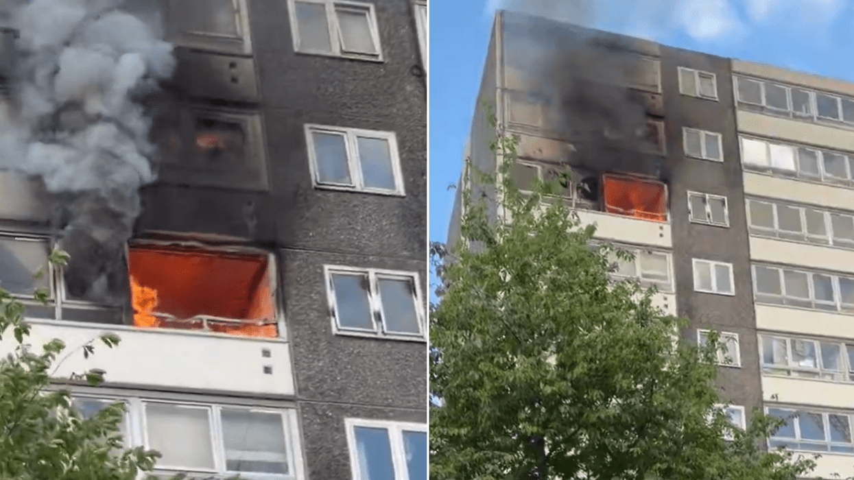 Eight fire engines were deployed to the scene