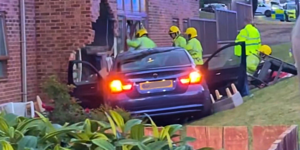 NextImg:Eight people hospitalised after car crashes into care home