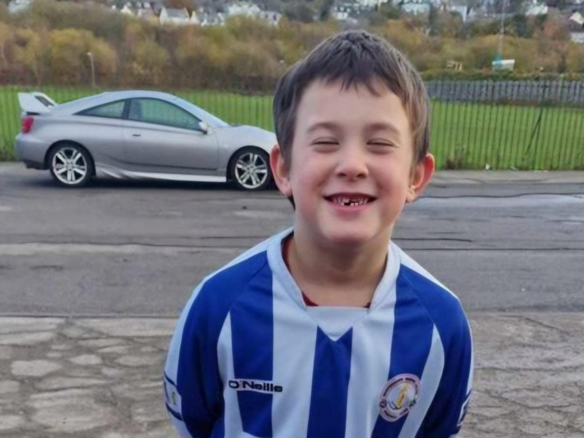 Eight-year-old Jay Cartmell was a youth player for Whitehaven Miners FC in Cumbria