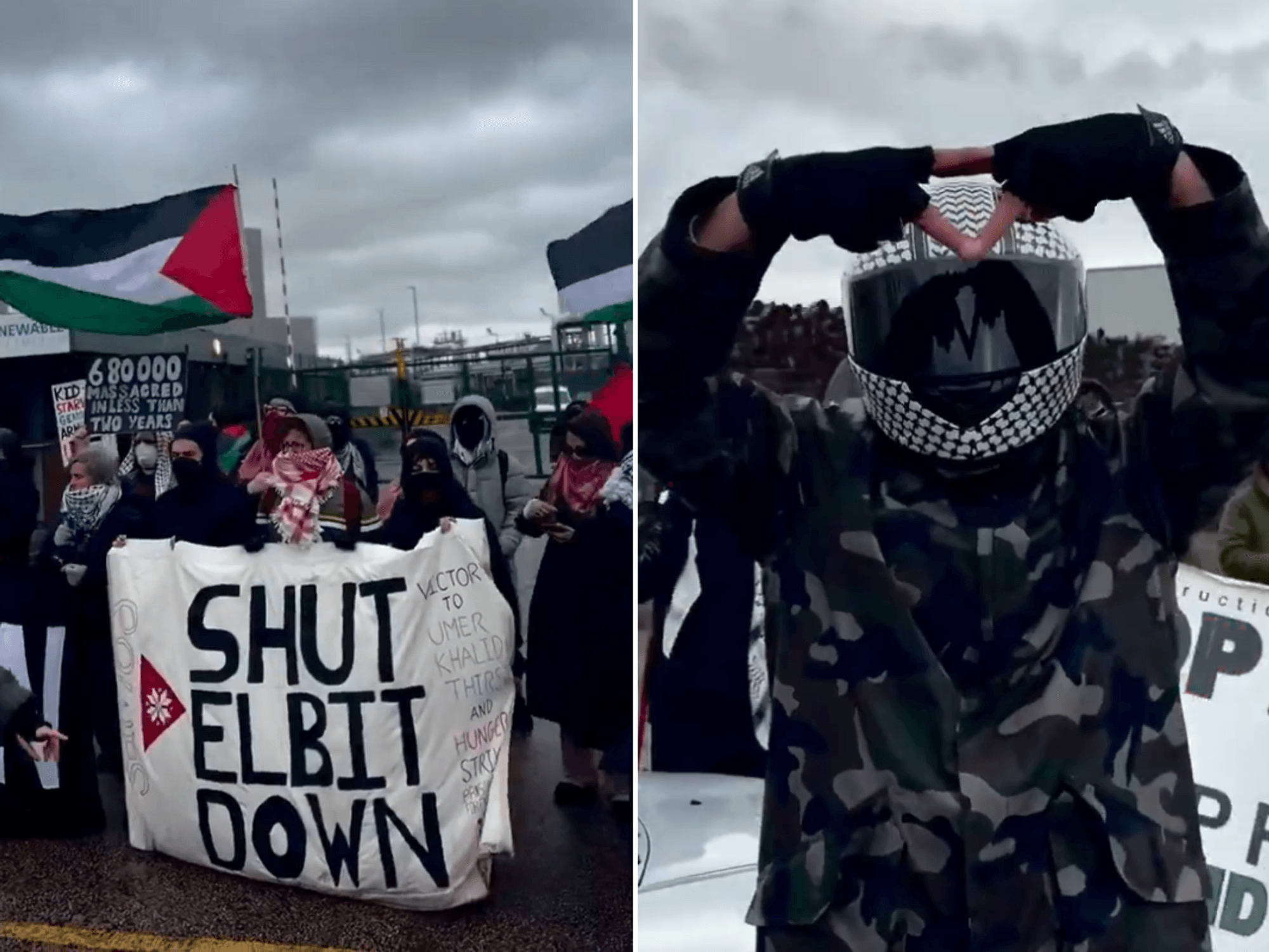 Elbit Systems Kent protest