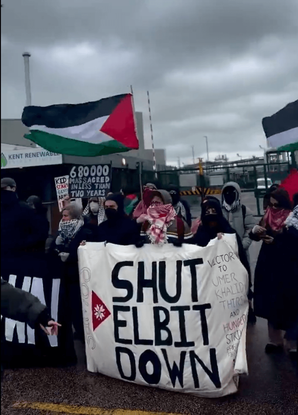 Elbit Systems Kent protest