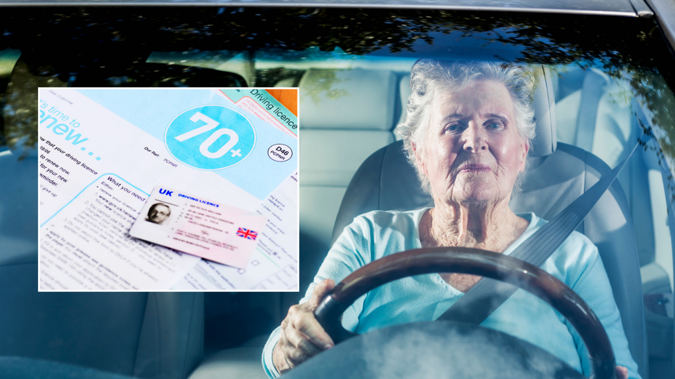 Elderly driver and licence renewal form