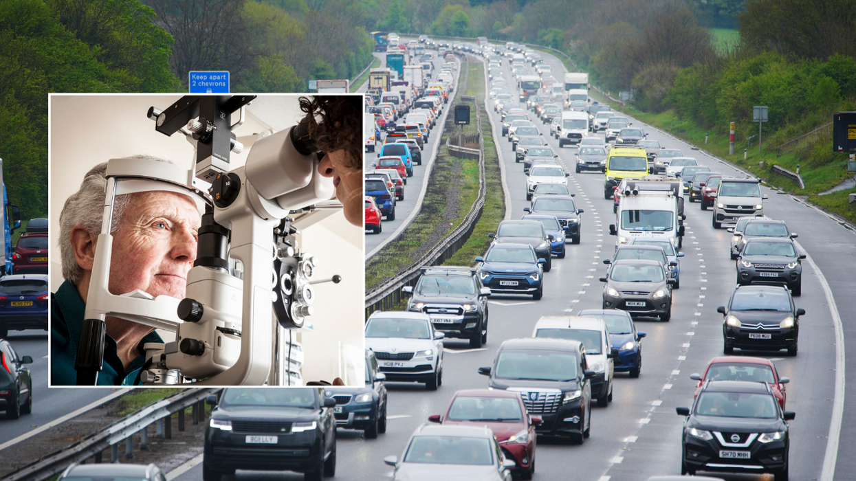 Elderly driver eyesight test