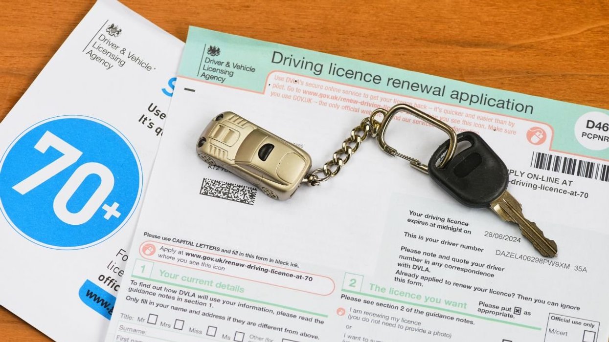 Elderly driving licence application form