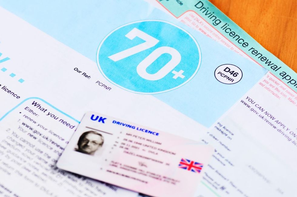 Elderly driving licence renewal