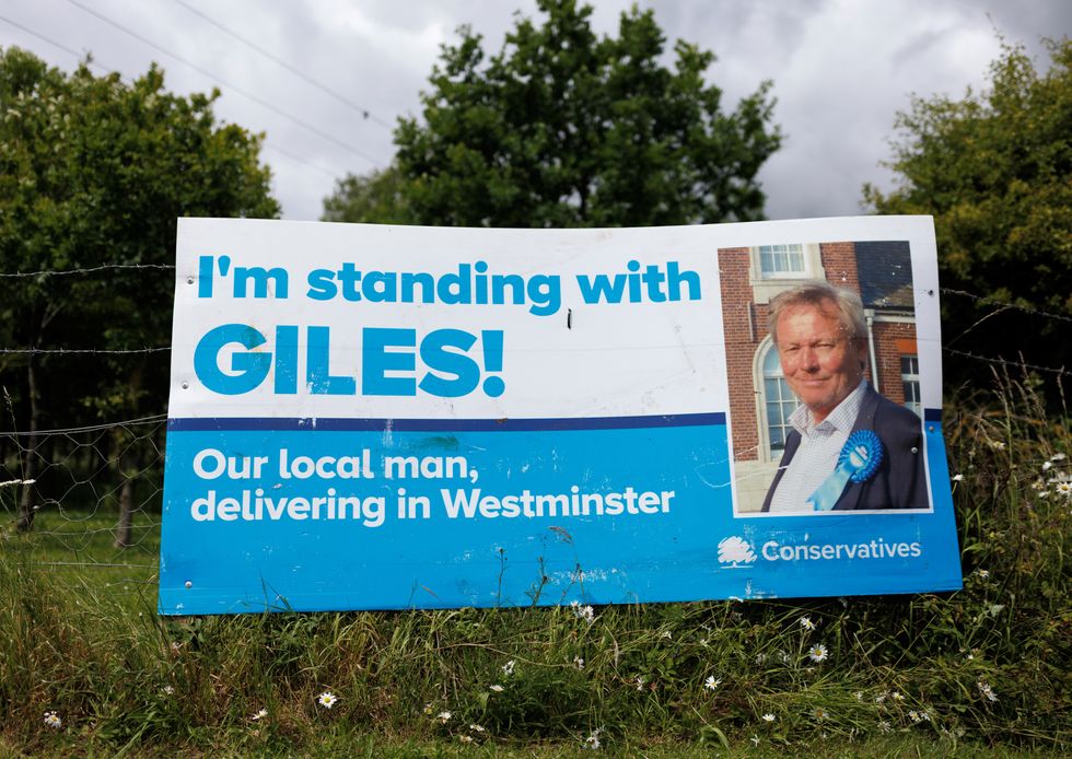 Election poster of Giles Watling