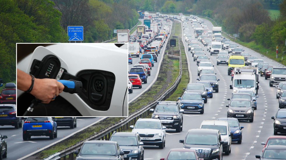 Electric car and UK road