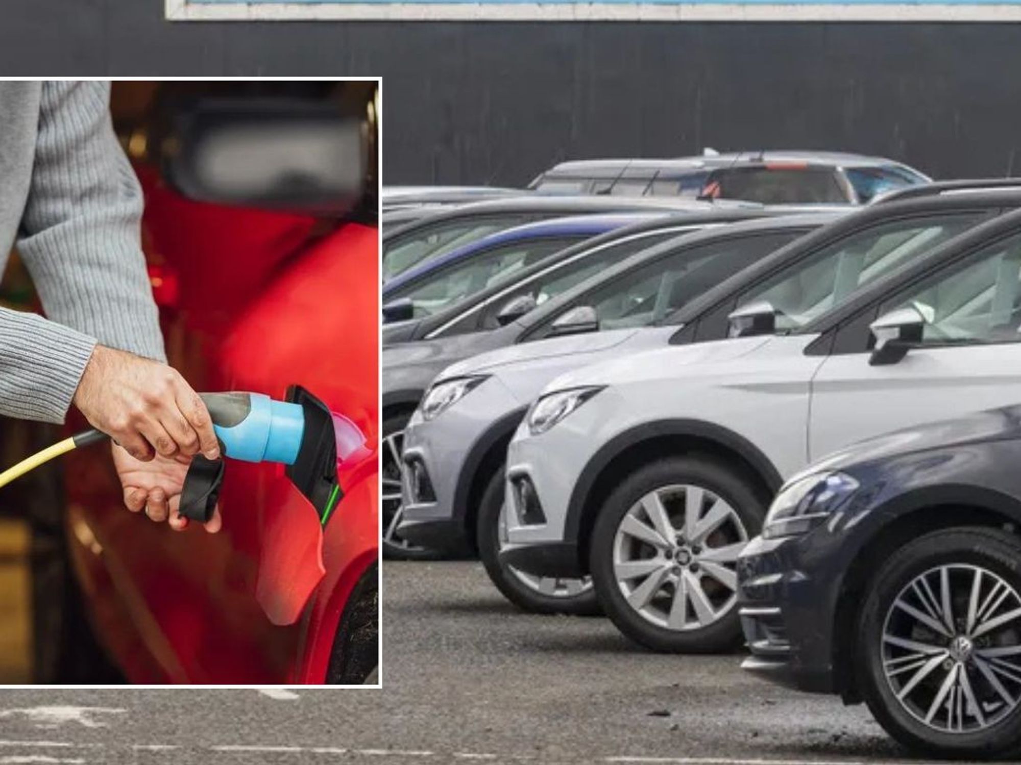 Electric car charger and a car sale