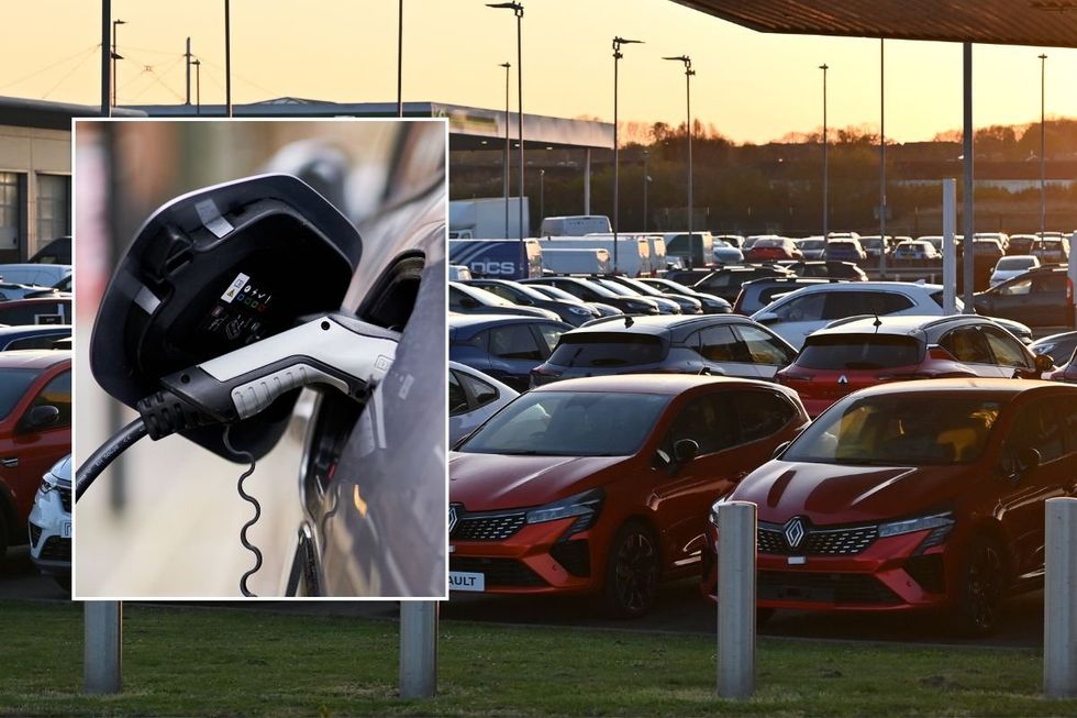 Electric car charger and an electric vehicle dealership