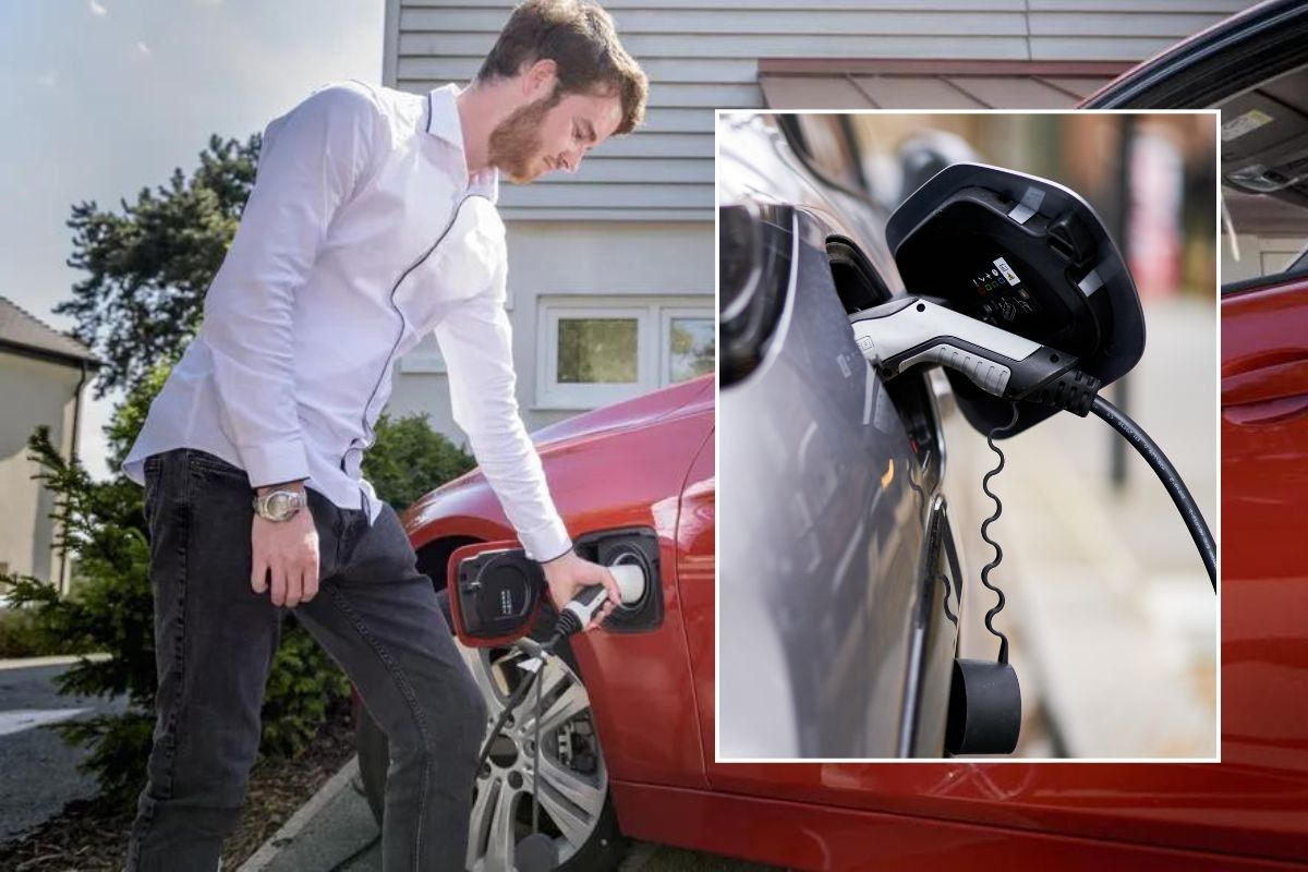 Electric car charger and an EV charger