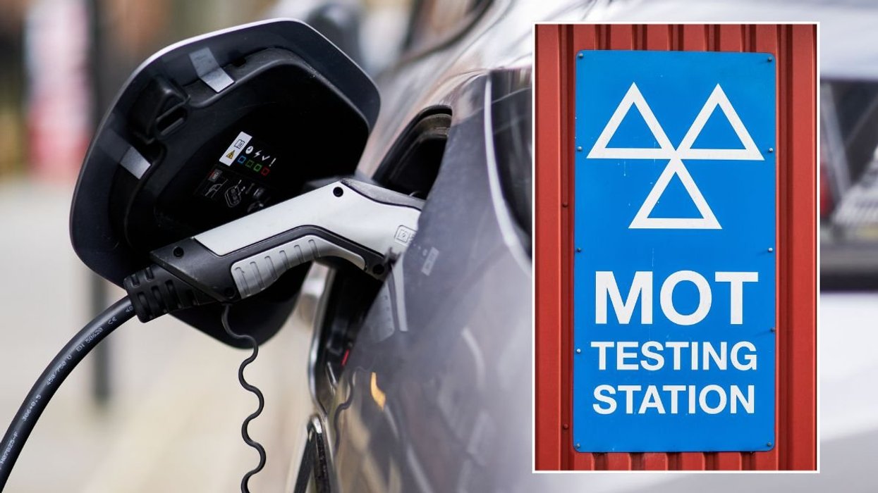 Electric car charger and an MOT test station