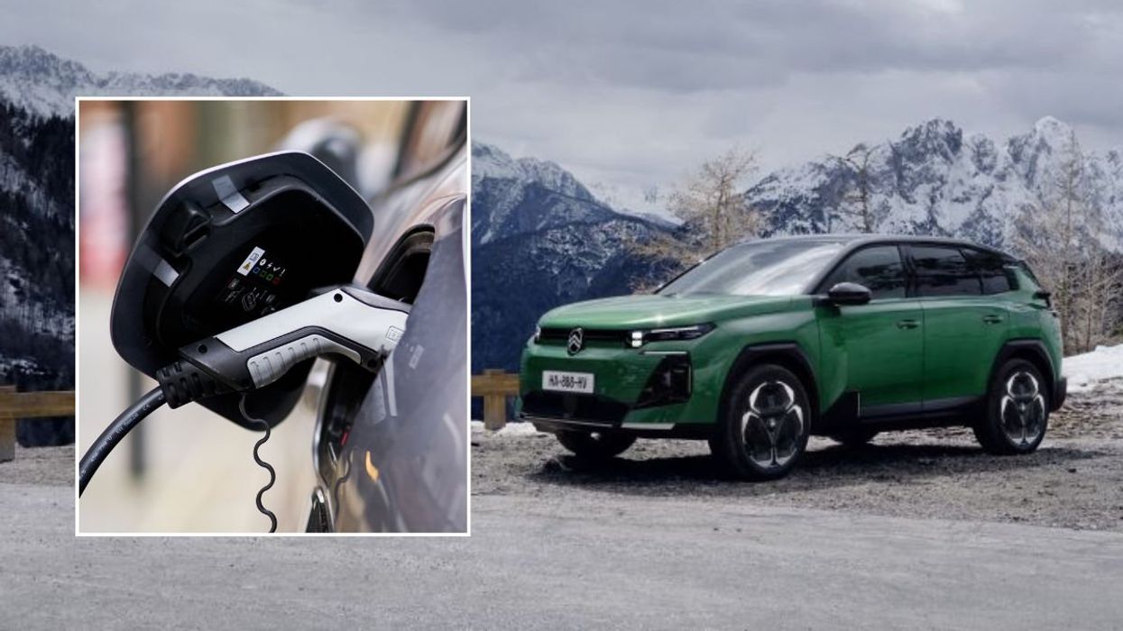 Electric car charger and Citroen e-C5 Aircross Long Range