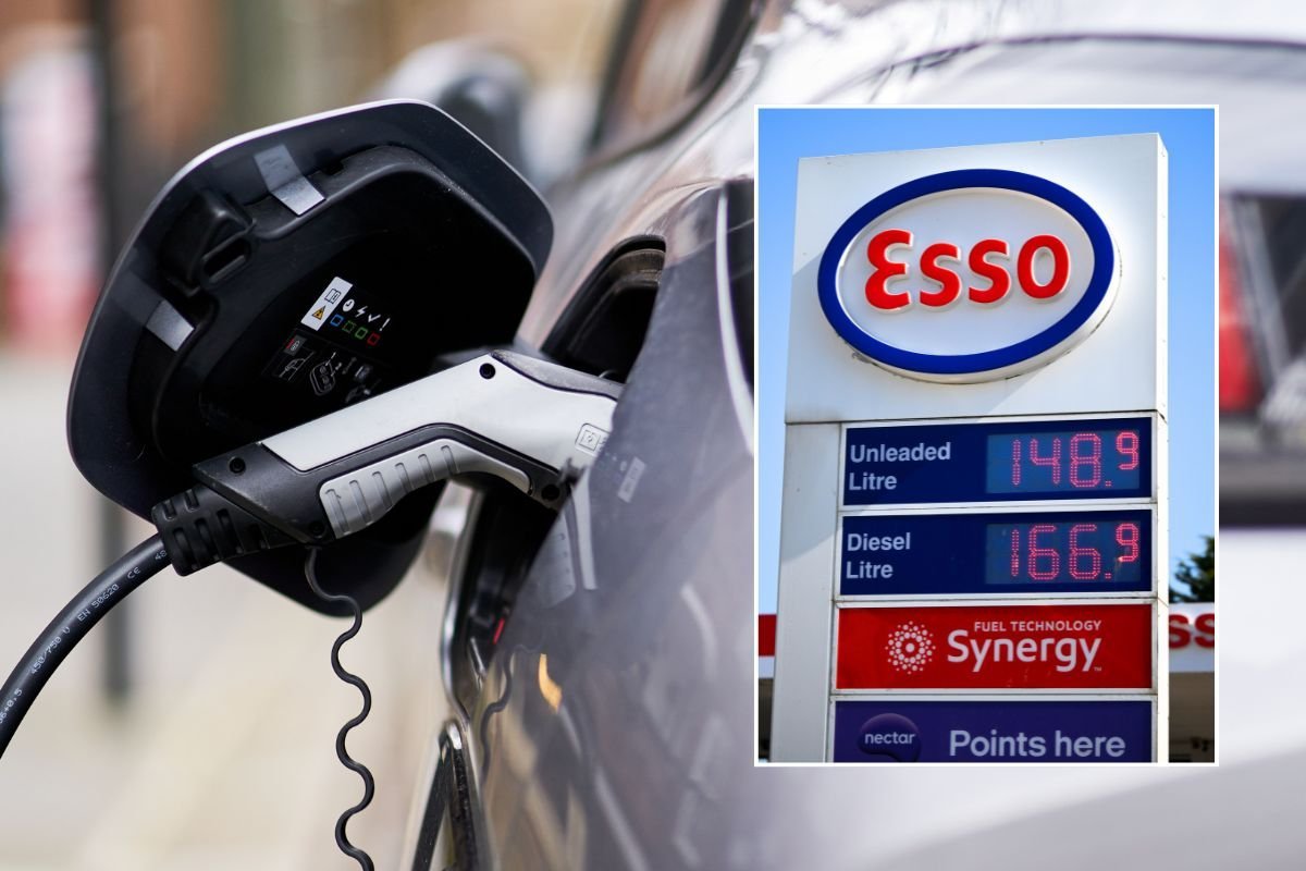 Electric car charger and expensive fuel prices